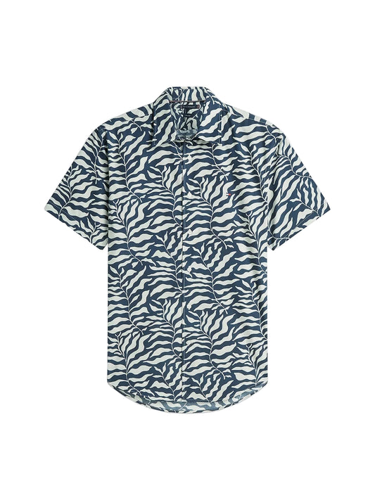 Tommy Hilfiger Regular Fit Paper Touch Short Sleeve Shirt
