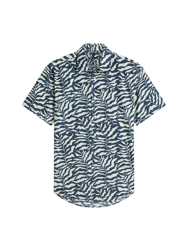 Tommy Hilfiger Regular Fit Paper Touch Short Sleeve Shirt