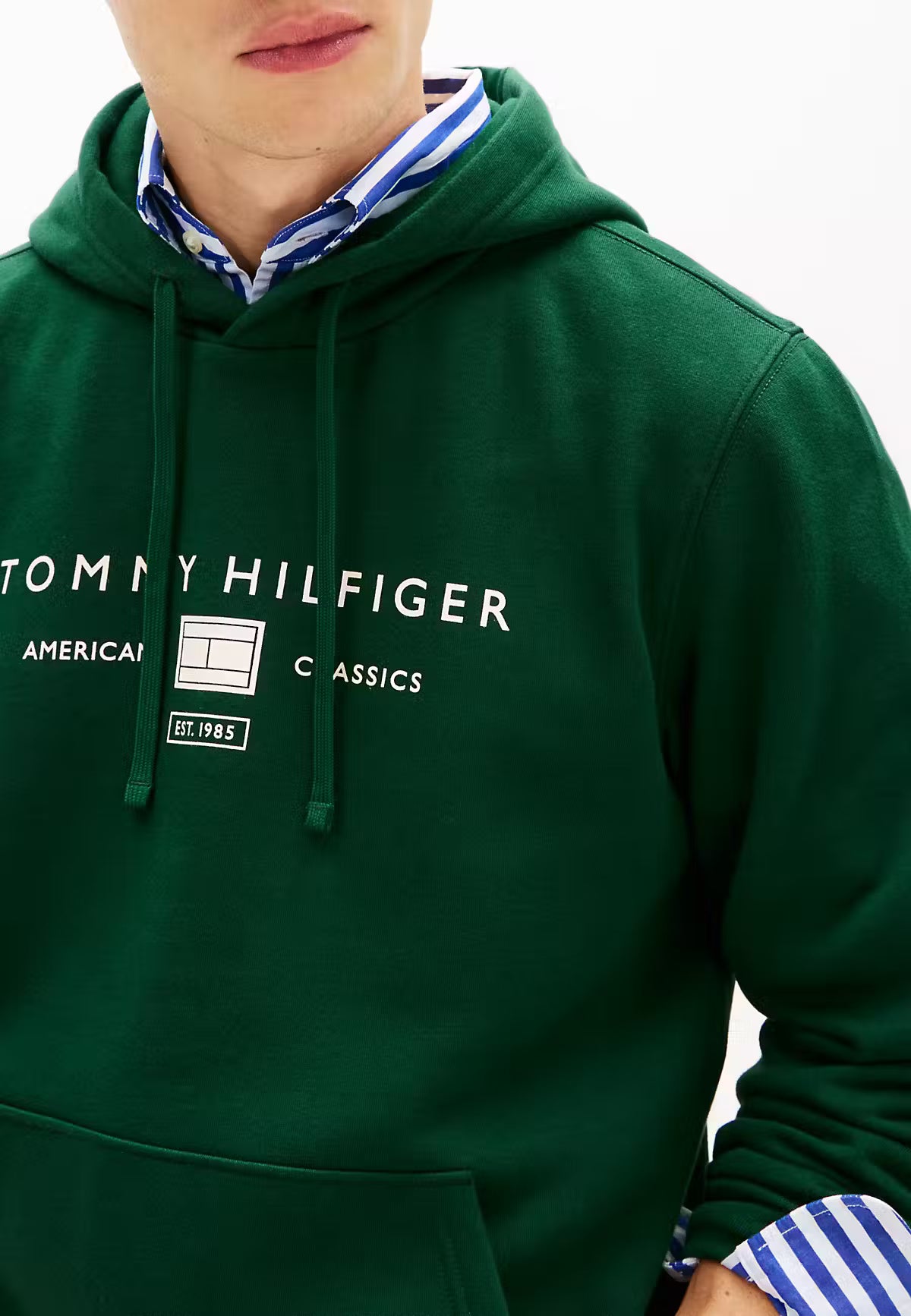 Tommy Hilfiger Logo Terry Drawstring Hoody
