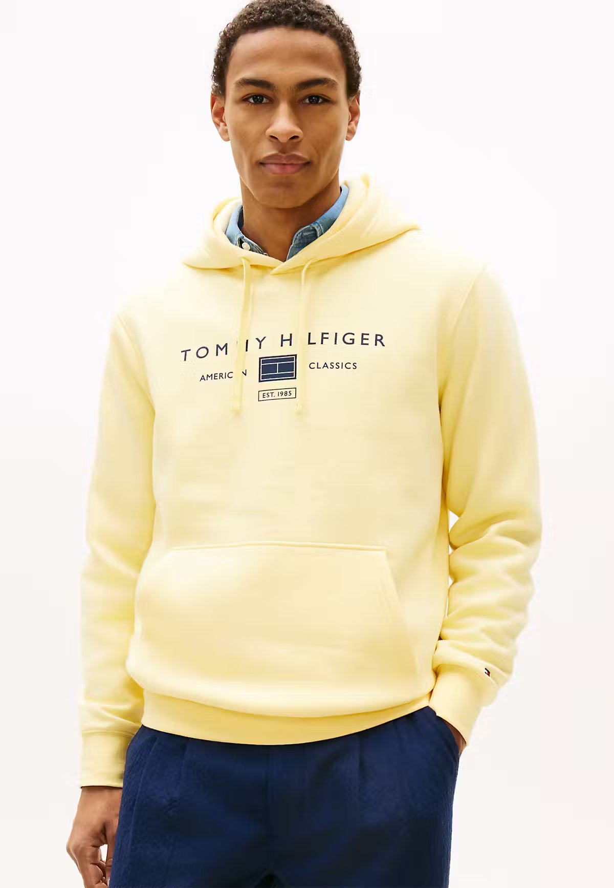 Tommy Hilfiger Logo Terry Drawstring Hoody