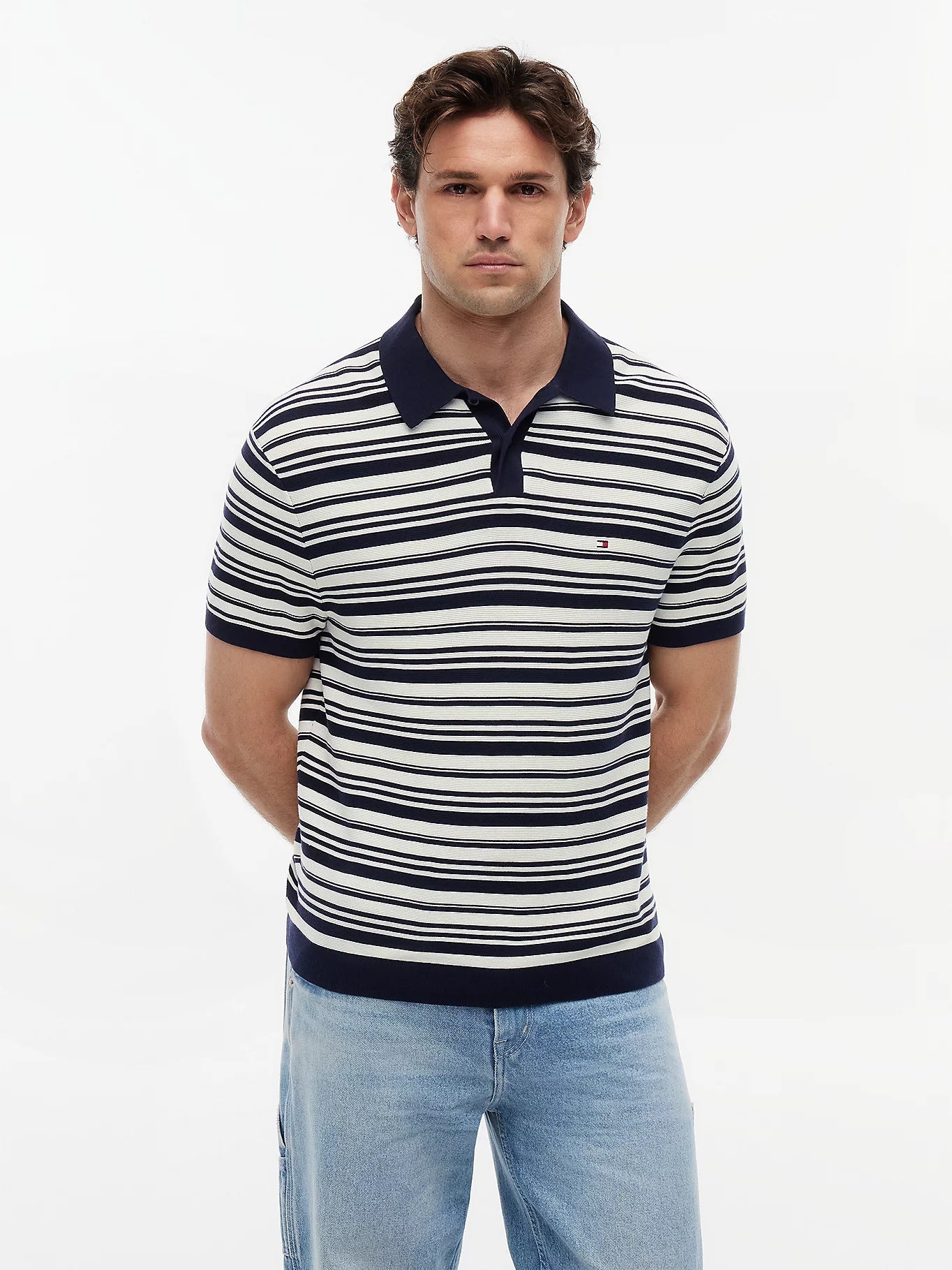 Tommy Hilfiger Relaxed Fit Cool Comfort Knit Polo Shirt