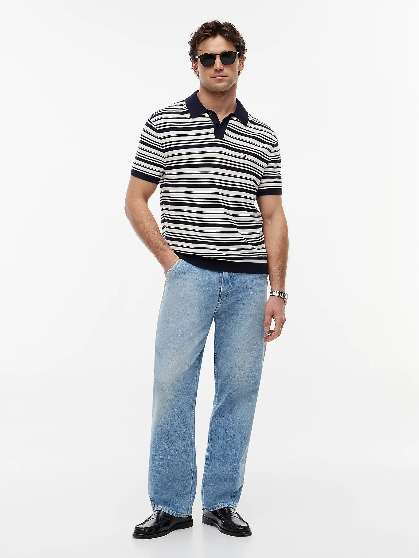 Tommy Hilfiger Relaxed Fit Cool Comfort Knit Polo Shirt