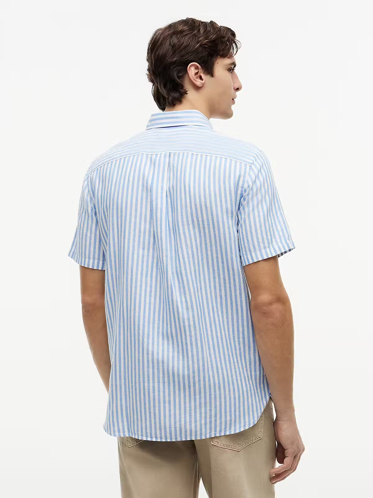 Tommy Hilfiger Linen Blend Bengal Stripe S/S Shirt