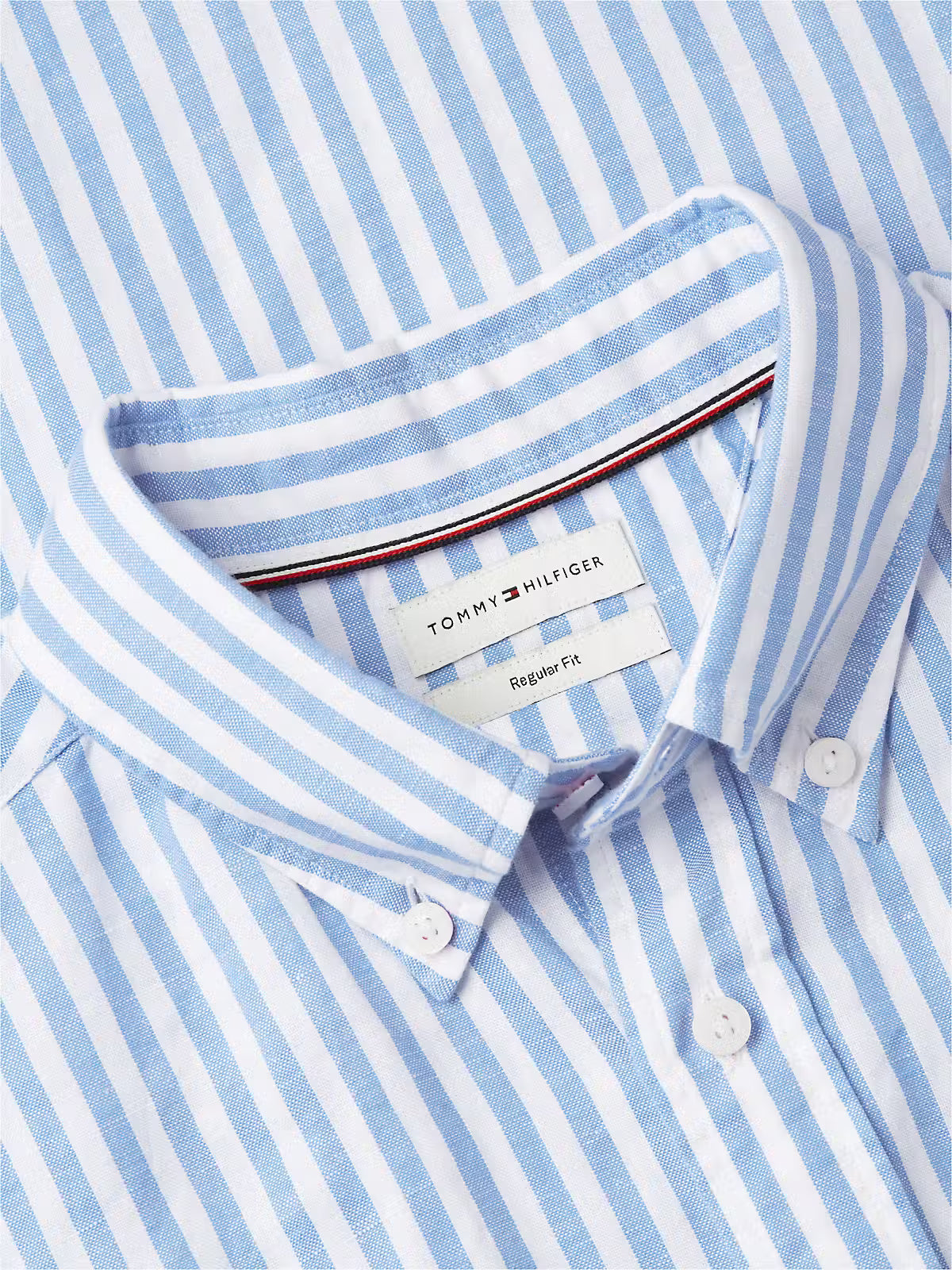 Tommy Hilfiger Linen Blend Bengal Stripe S/S Shirt