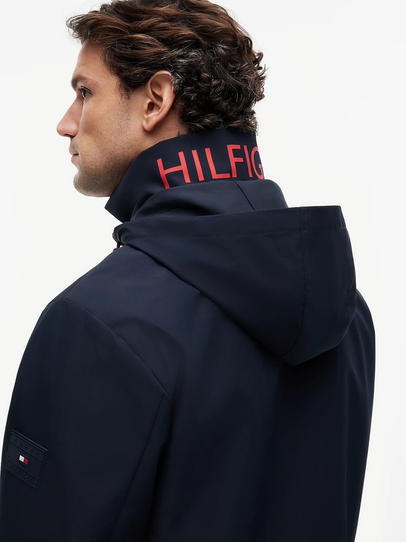 Tommy Hilfiger Logo Collar Zip-Thru Jacket
