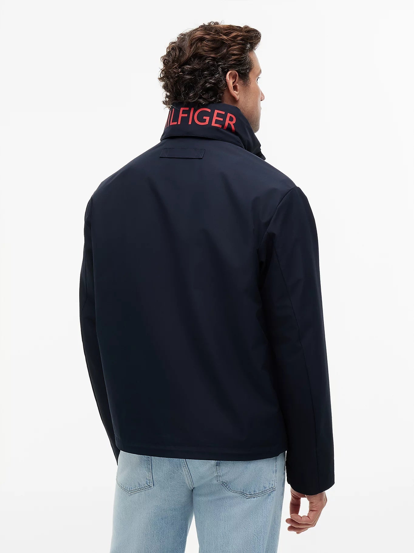 Tommy Hilfiger Logo Collar Zip-Thru Jacket