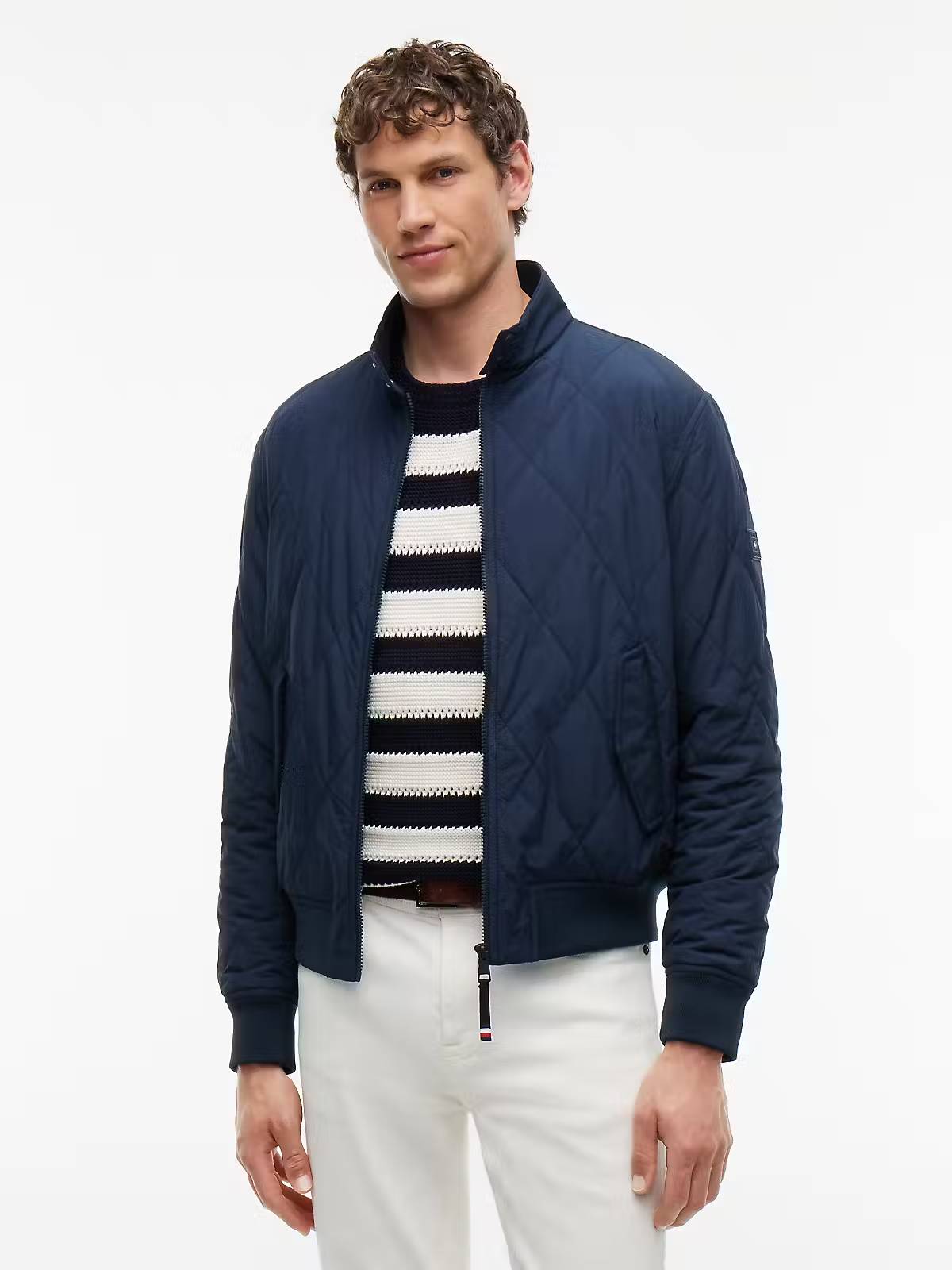 Tommy Hilfiger Packable Padded Harrington Jacket – Navy