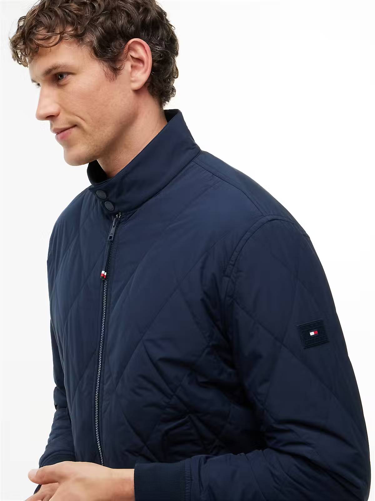 Tommy Hilfiger Packable Padded Harrington Jacket – Navy