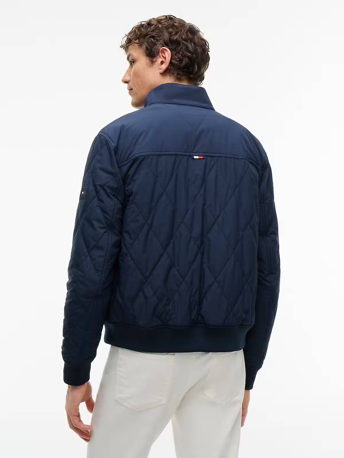 Tommy Hilfiger Packable Padded Harrington Jacket – Navy