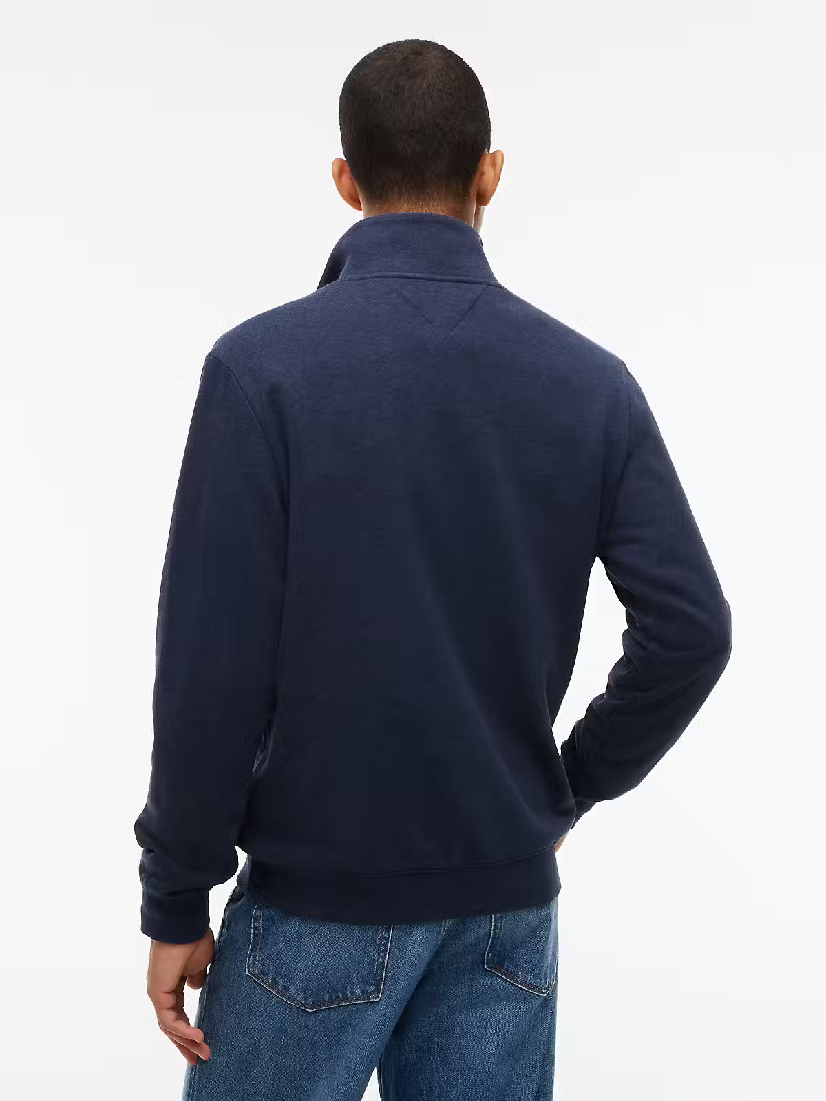 Tommy Hilfiger Tipping Terry Quarter Zip Sweatshirt