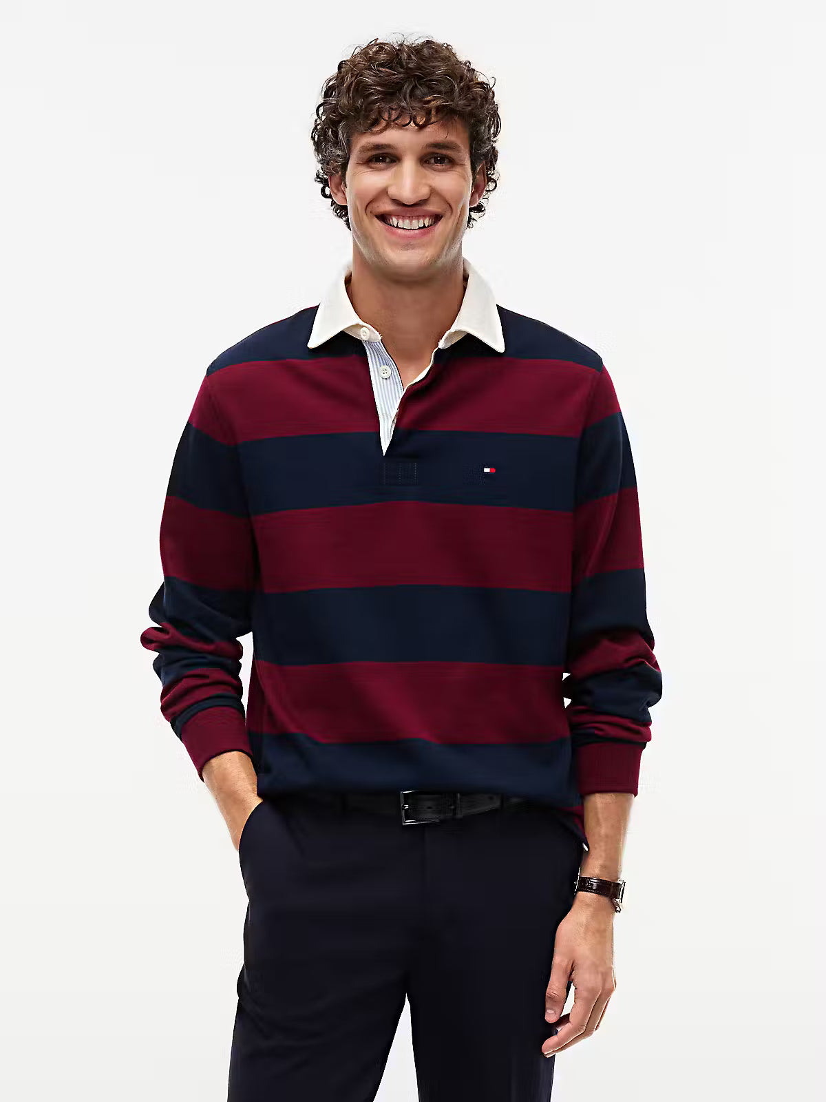 Tommy Hilfiger Essential Stripe Rugby Shirt