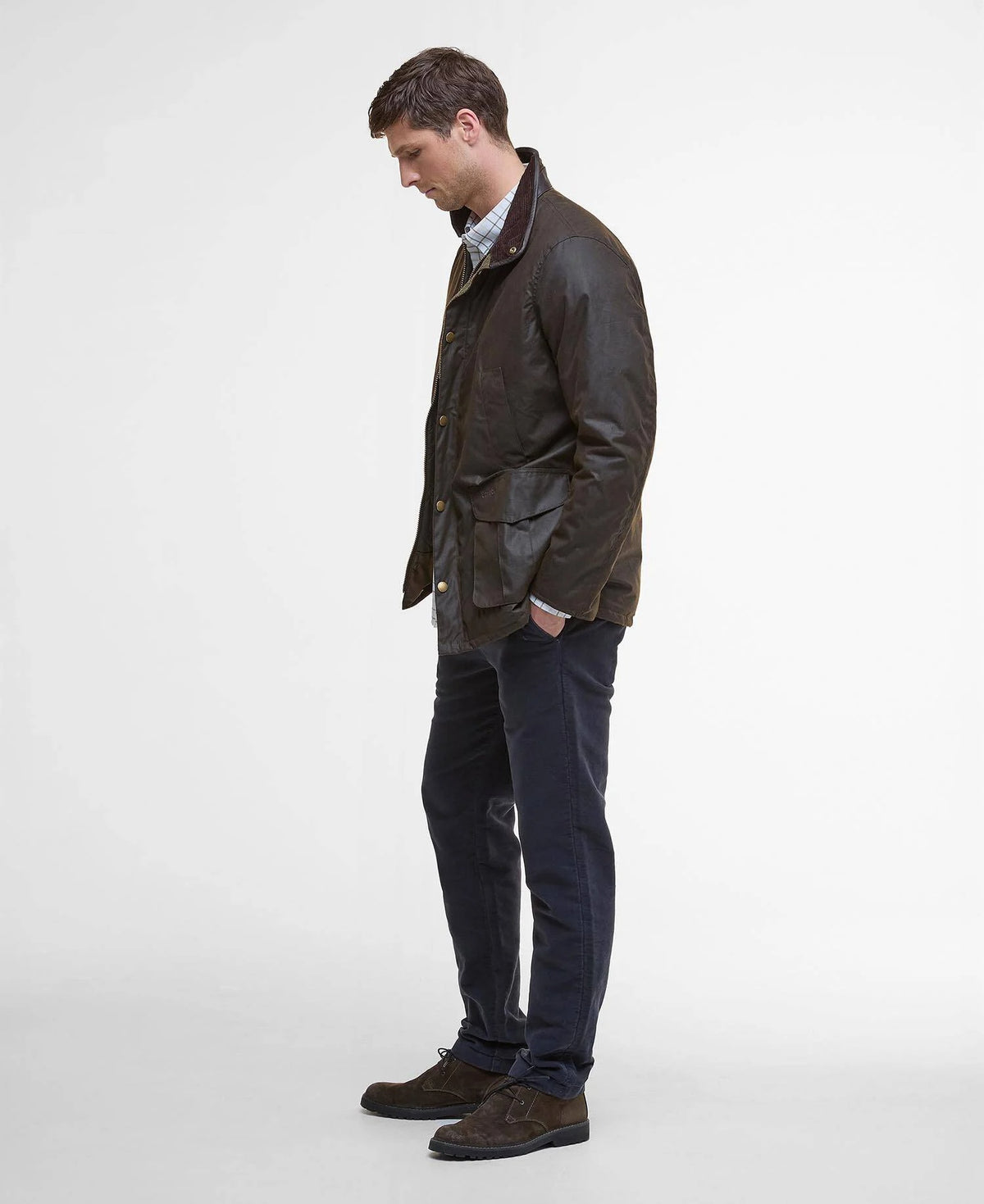 Barbour Hereford Wax Jacket - Olive