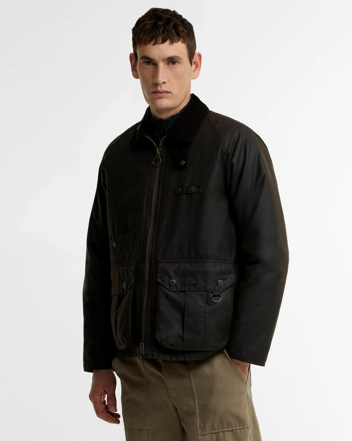 Barbour Re-Engineered Durran Waxed Jacket - Dark Brown