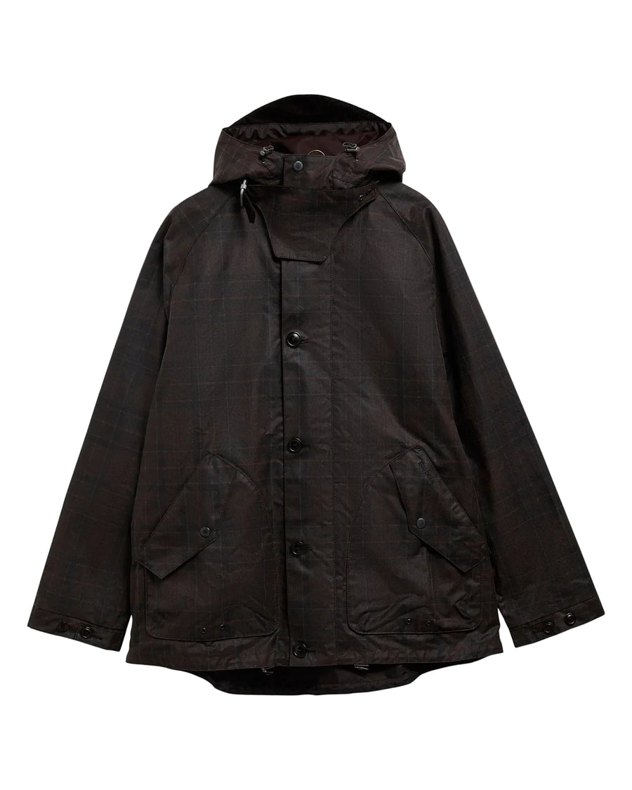 Barbour Re-Engineered Tartan Keiss Waxed Parka - Muted Tartan