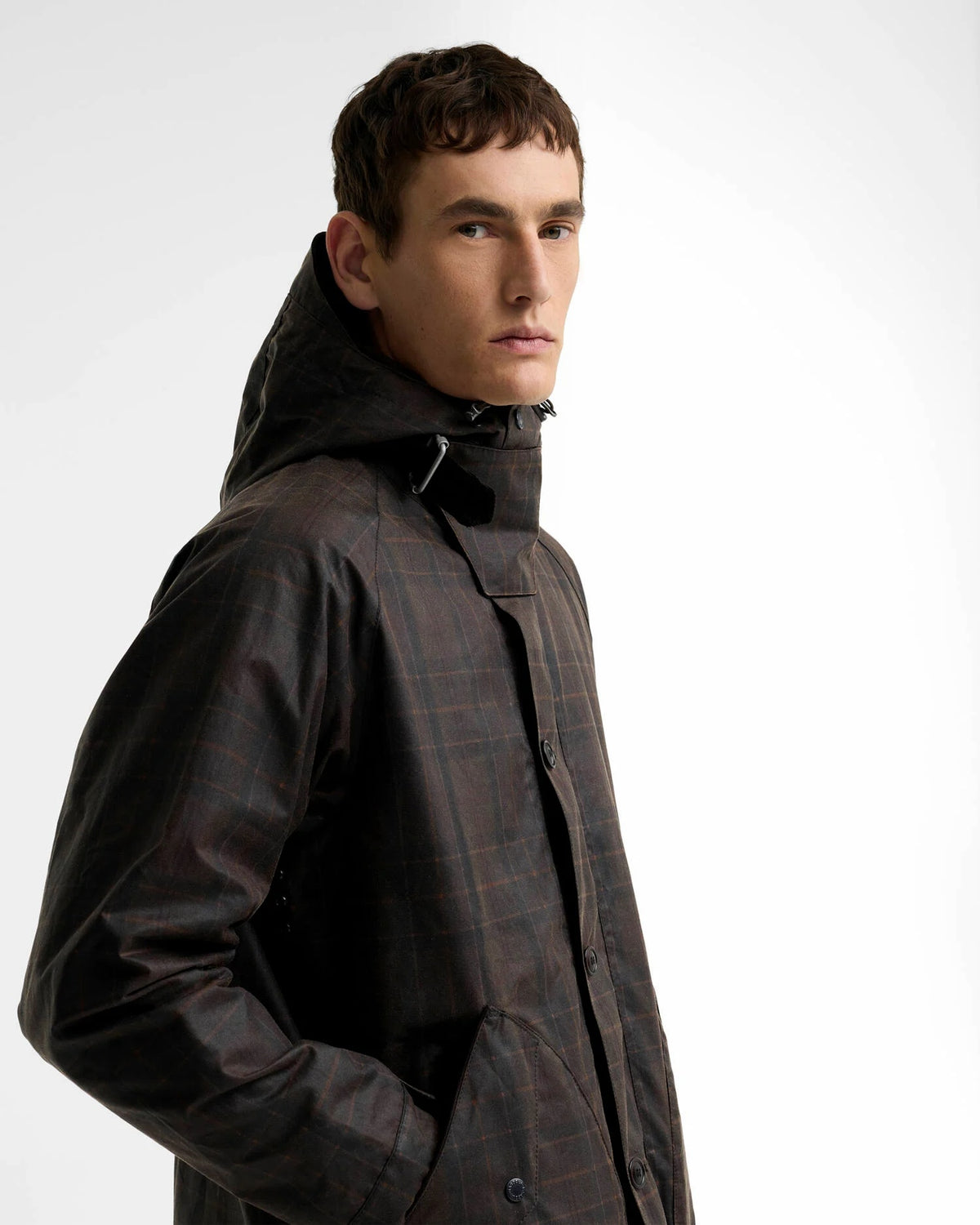 Barbour Re-Engineered Tartan Keiss Waxed Parka - Muted Tartan