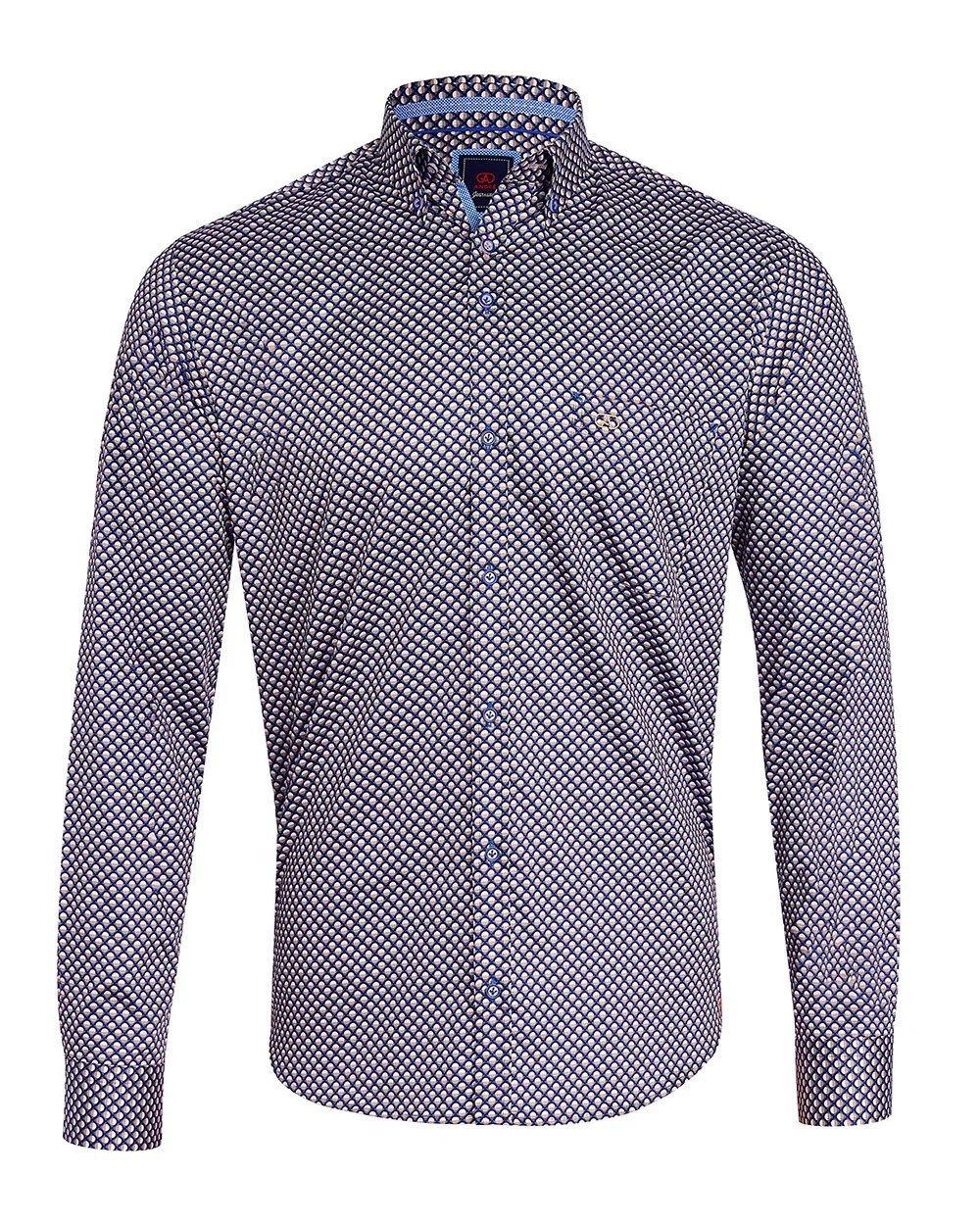 André Murphy Pattern Shirt – Beige