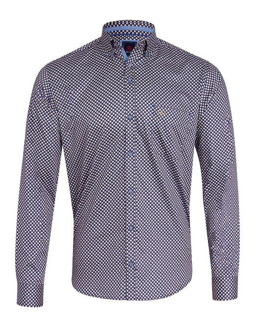 André Murphy Pattern Shirt – Beige
