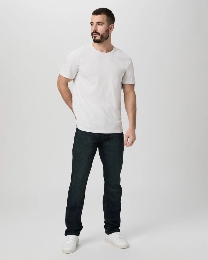 PAIGE Normandie Jeans – Cellar Dark Blue Wash Straight Leg Jeans