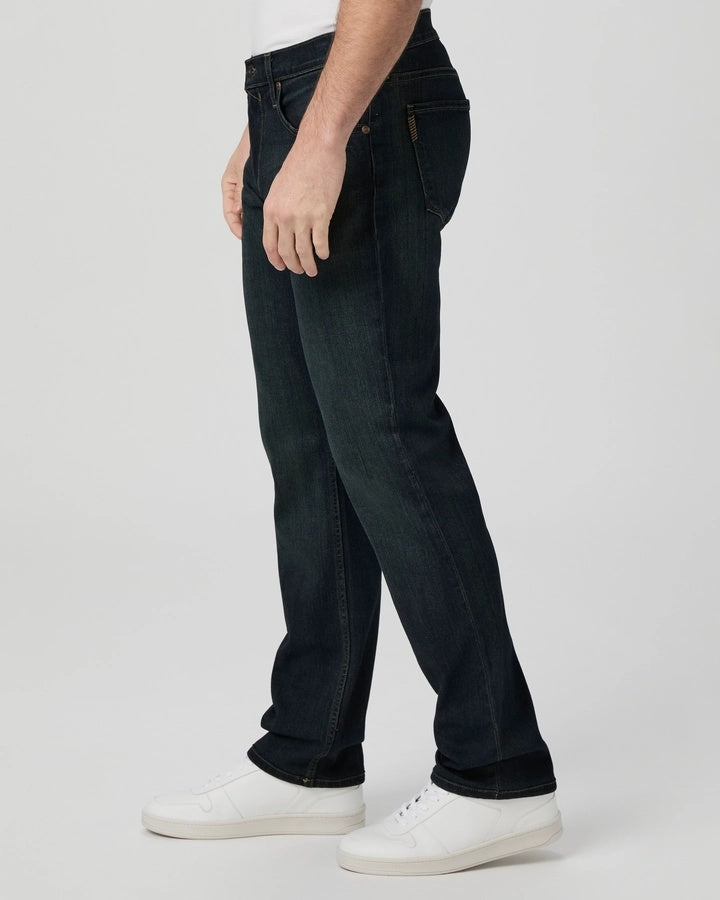 PAIGE Normandie Jeans – Cellar Dark Blue Wash Straight Leg Jeans