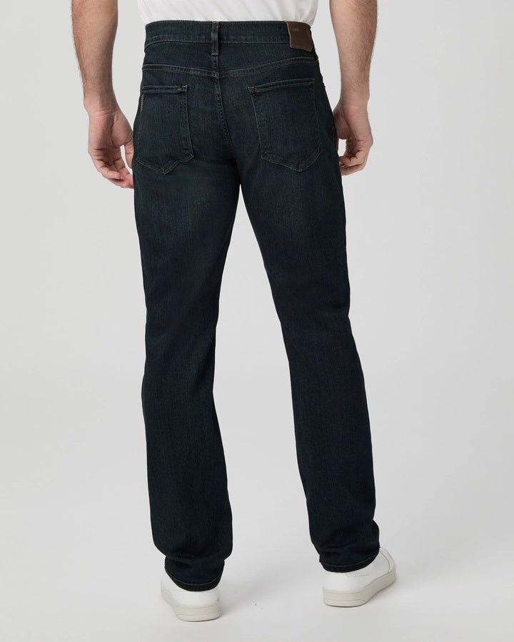 PAIGE Normandie Jeans – Cellar Dark Blue Wash Straight Leg Jeans