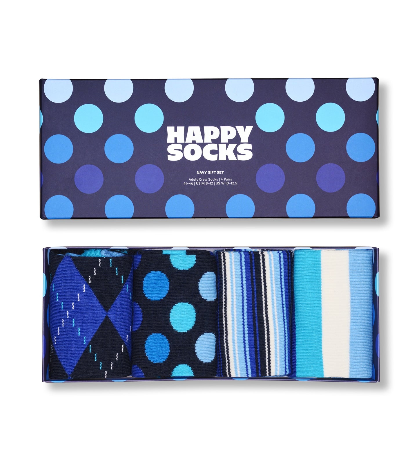 4-Pack Navy Socks Gift Set