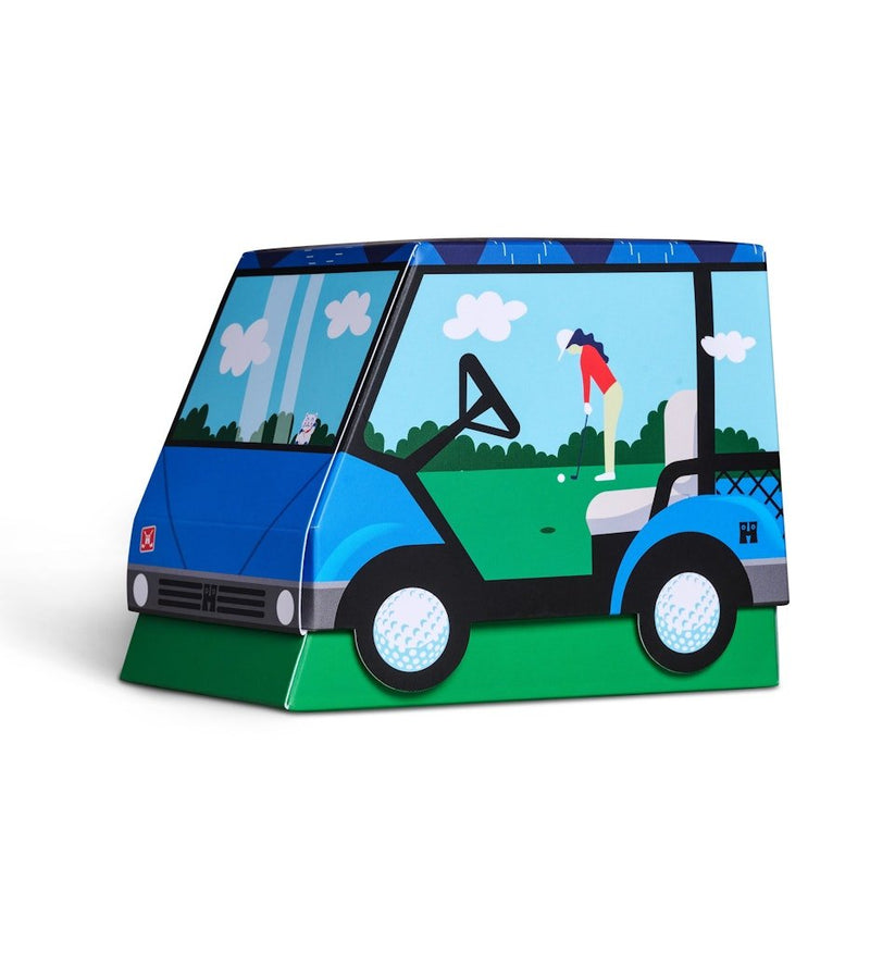 Happy Socks Golf Cart 3-Pack Socks Gift Set – Navy & Blue