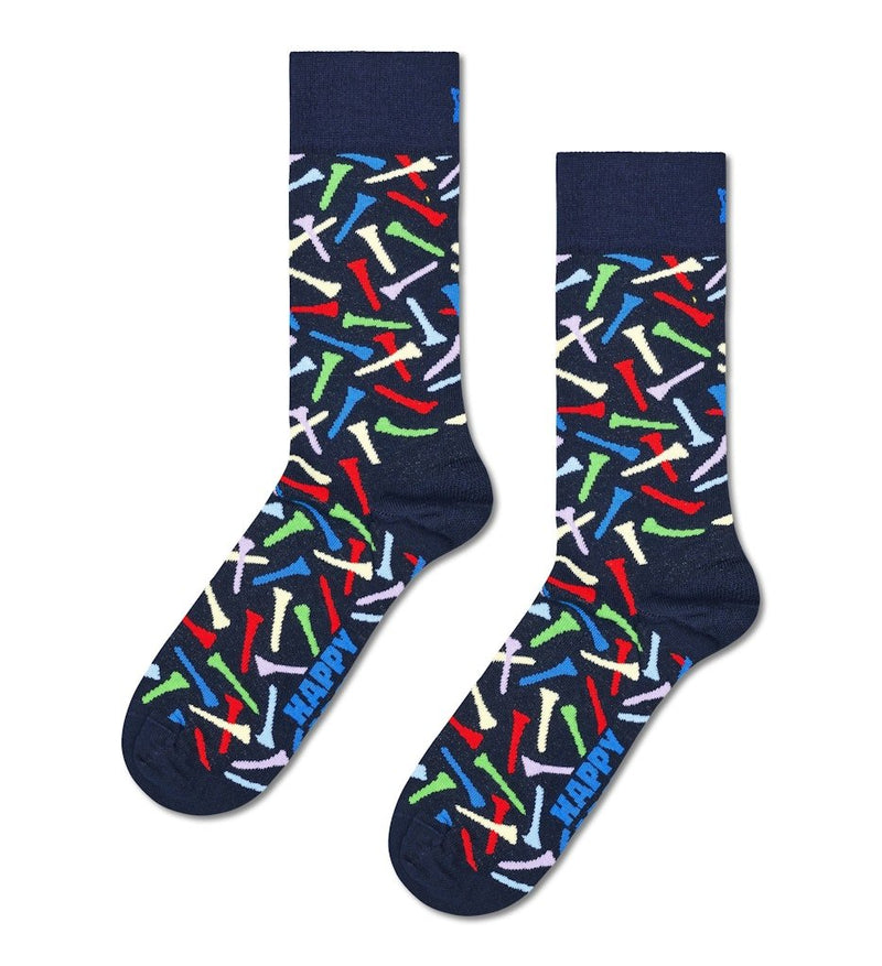 Happy Socks Golf Tee Socks – Dark Navy