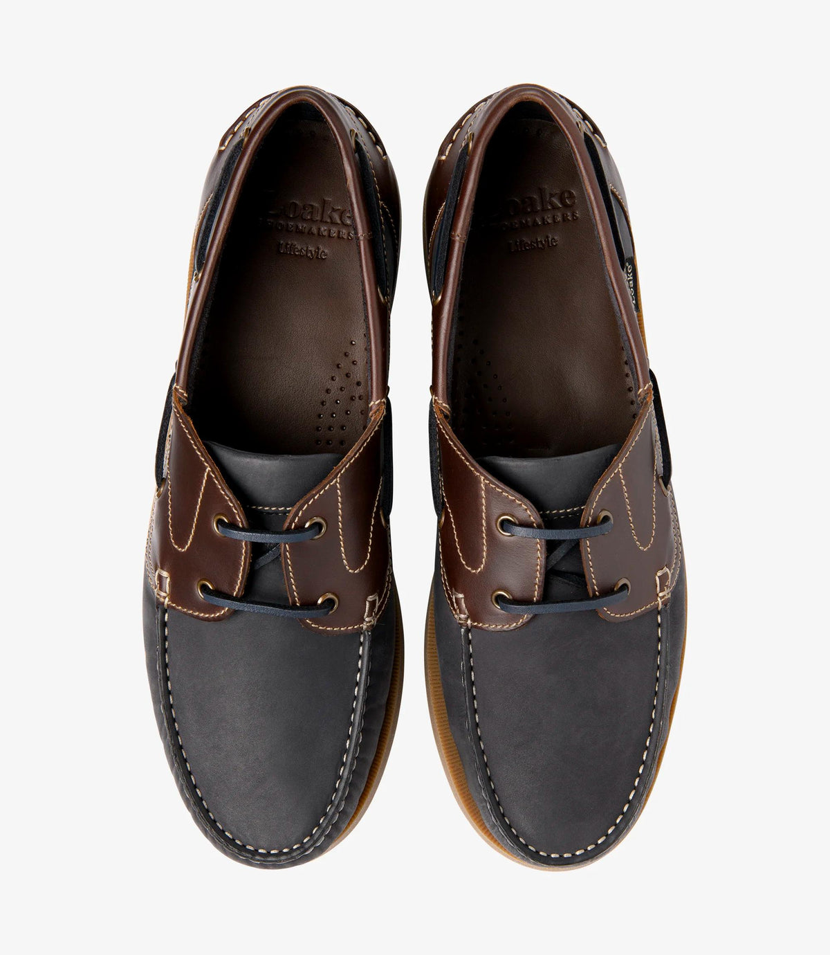 Loake Padstow Boat Shoes - Navy Nubuck