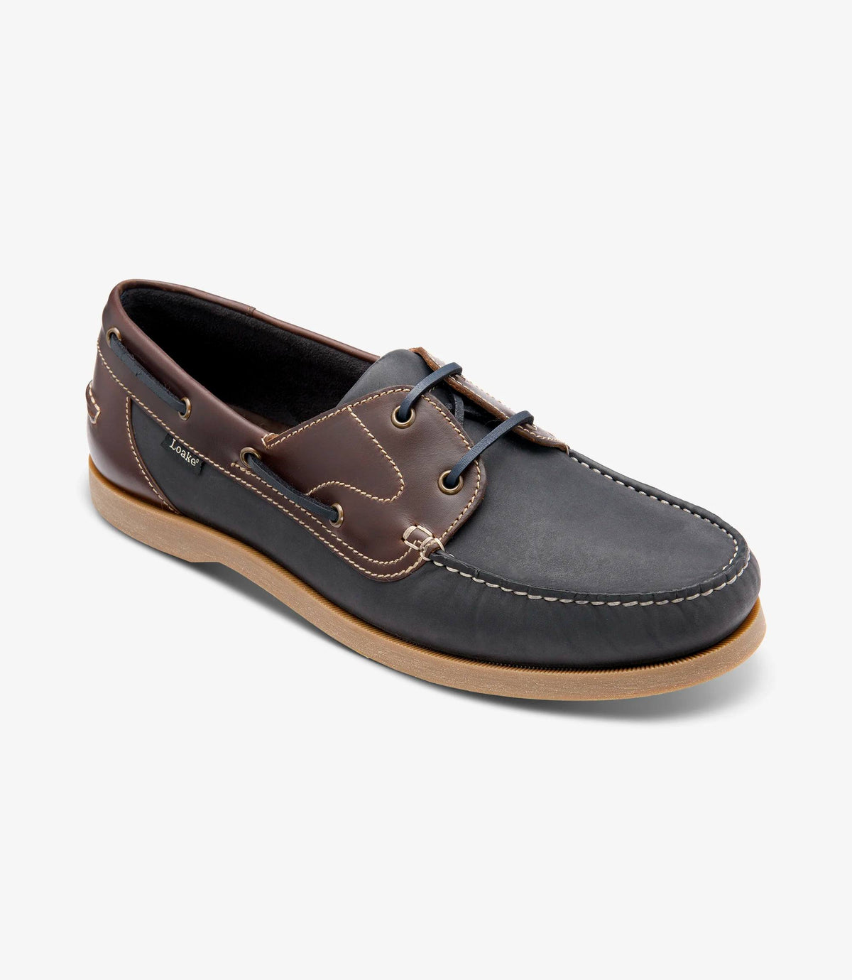 Loake Padstow Boat Shoes - Navy Nubuck