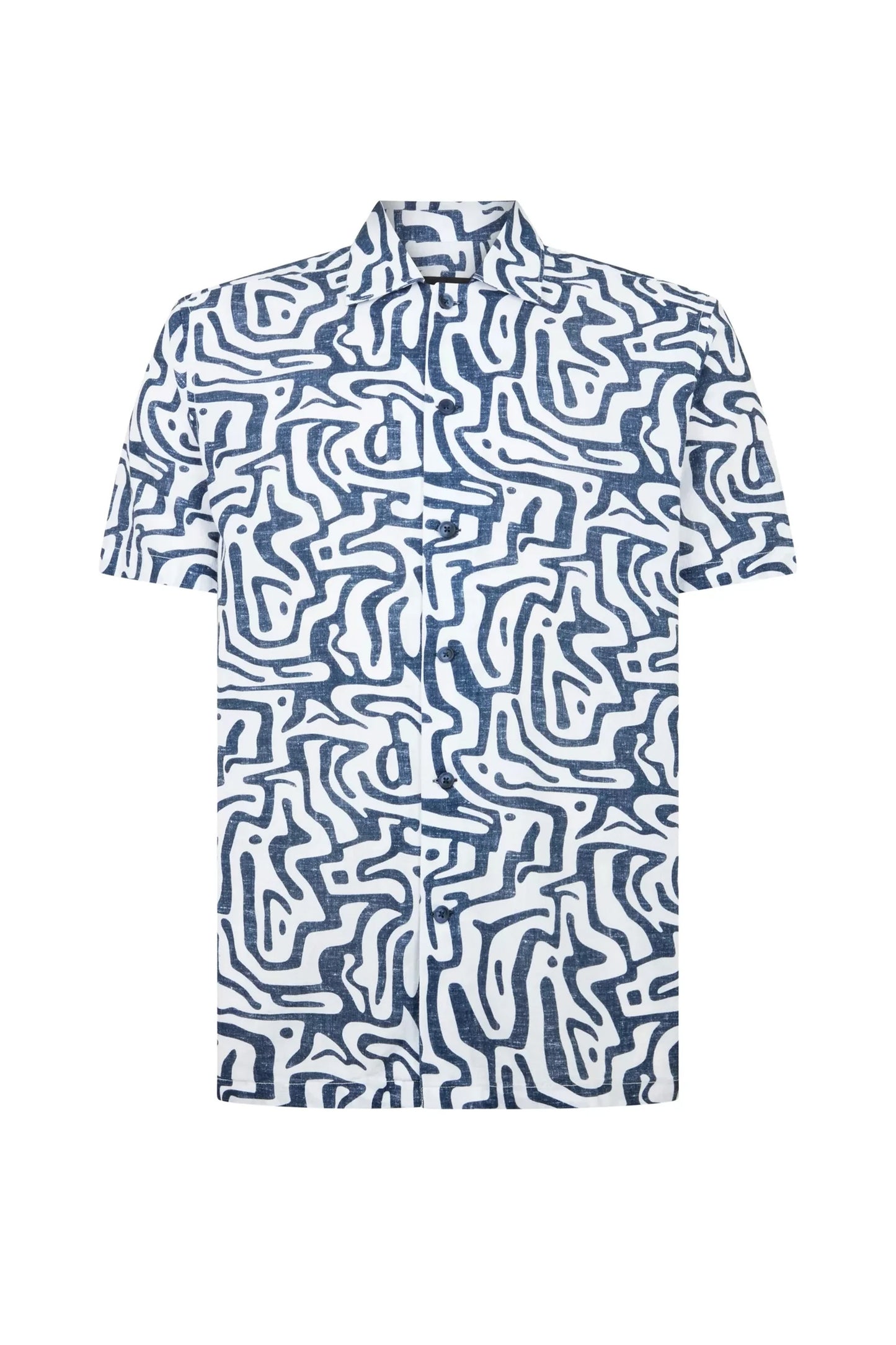 Remus Uomo Paolo Tapered Fit Cotton-Linen Shirt