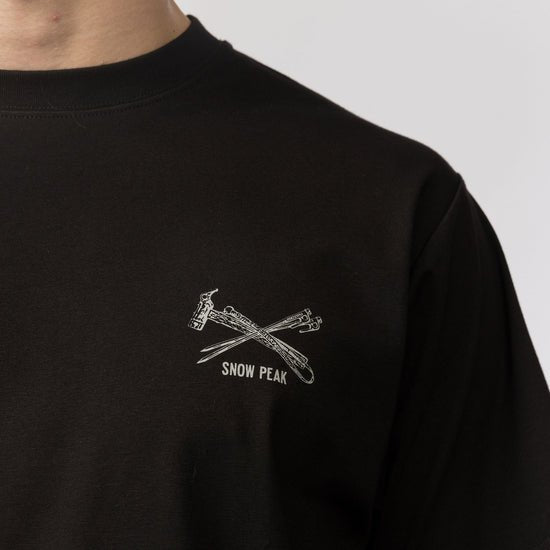 Snow Peak Pegs & Hammer T-Shirt - Black