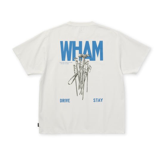 Snow Peak Pegs & Hammer T-Shirt - Off White