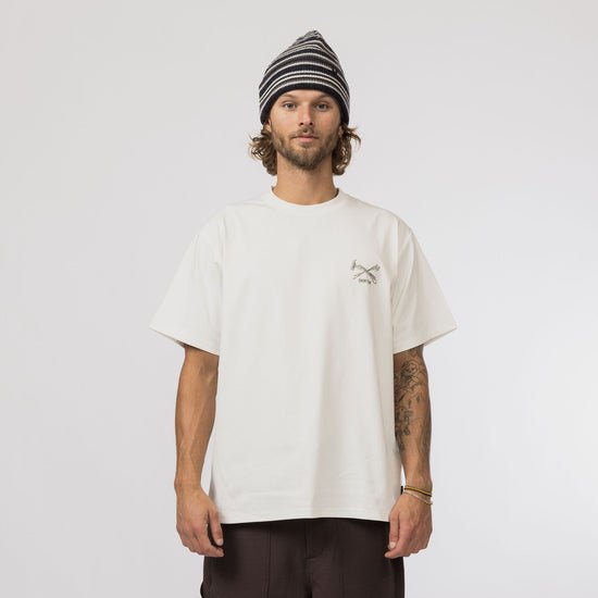 Snow Peak Pegs & Hammer T-Shirt - Off White