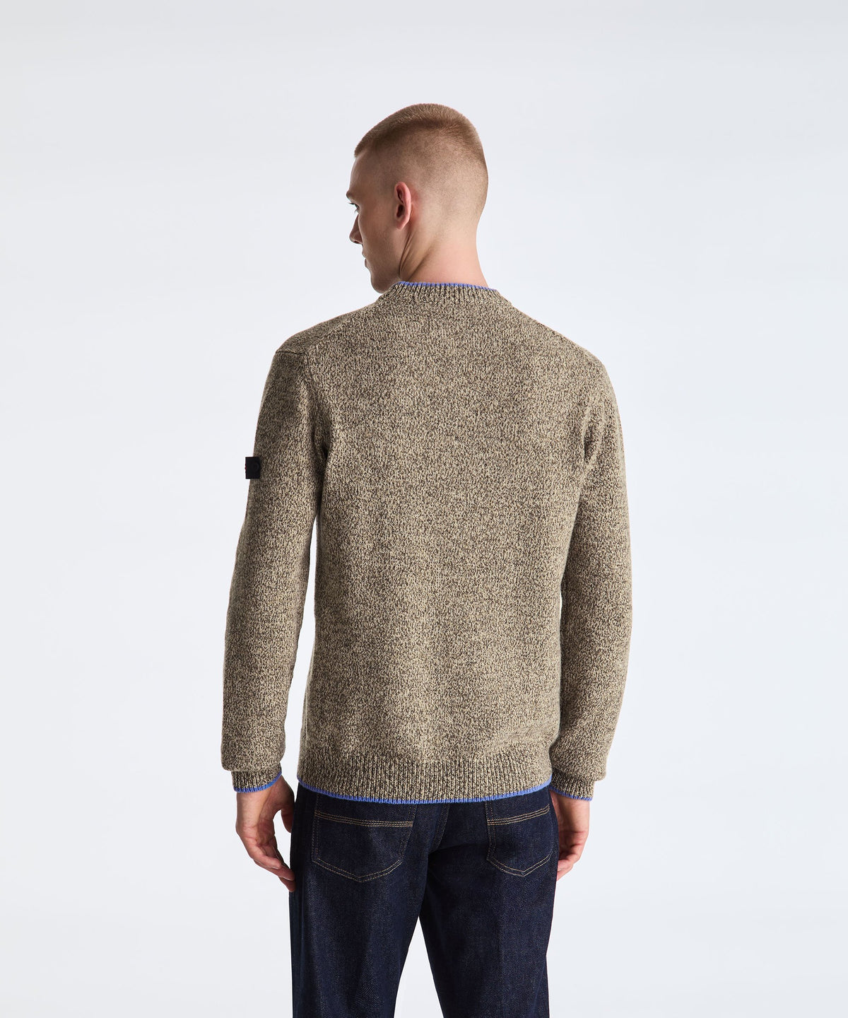 Peuterey Sweater with Contrasting Trim - Chicory Coffee