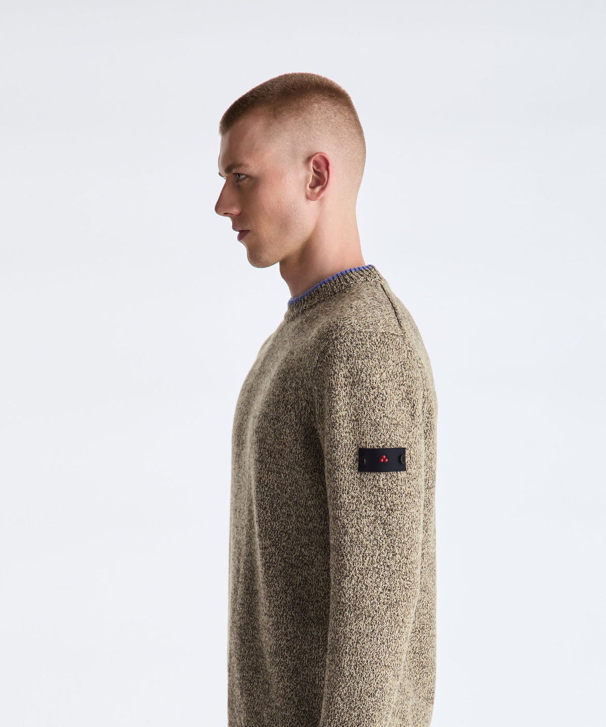 Peuterey Sweater with Contrasting Trim - Chicory Coffee