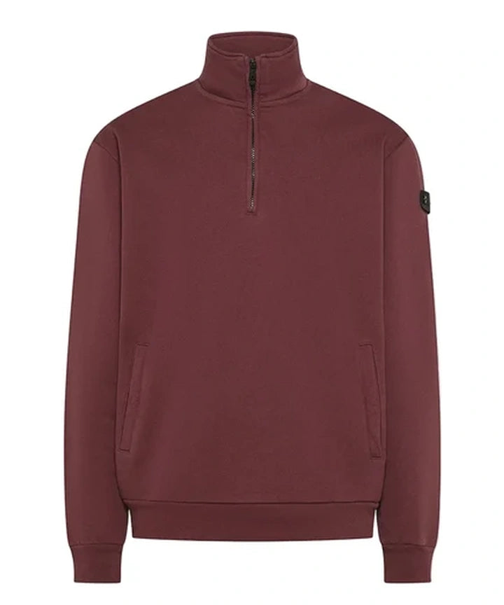 Peuterey Half-Zip Sweatshirt - Plum Red