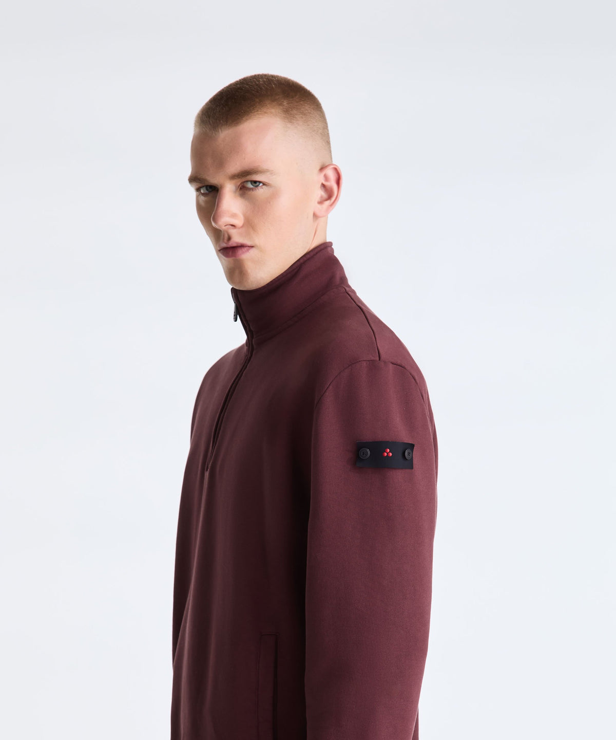 Peuterey Half-Zip Sweatshirt - Plum Red
