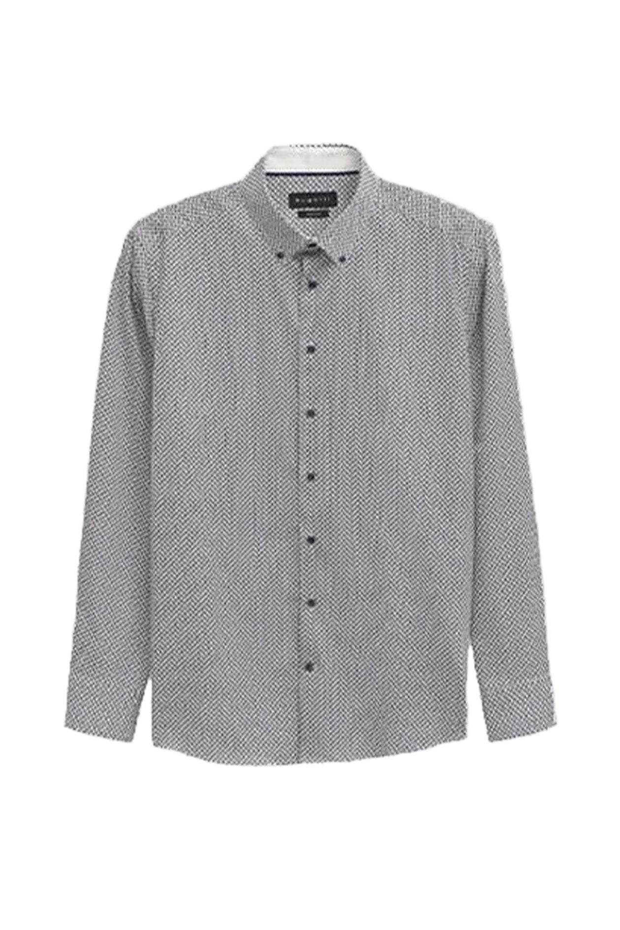 Bugatti Long Sleeve Casual Print Shirt