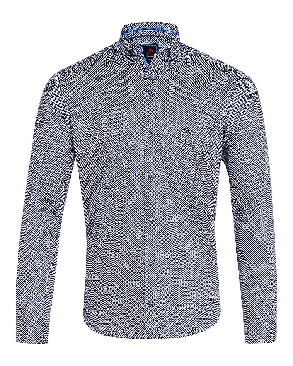 André Regan Pattern Shirt – Green