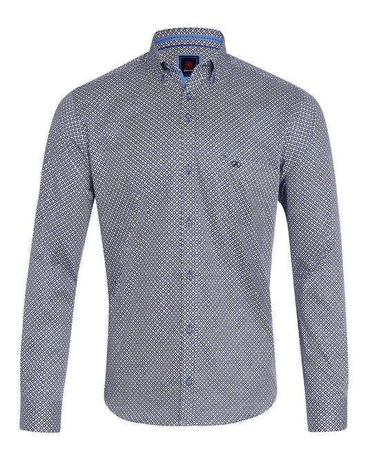 André Regan Pattern Shirt – Green