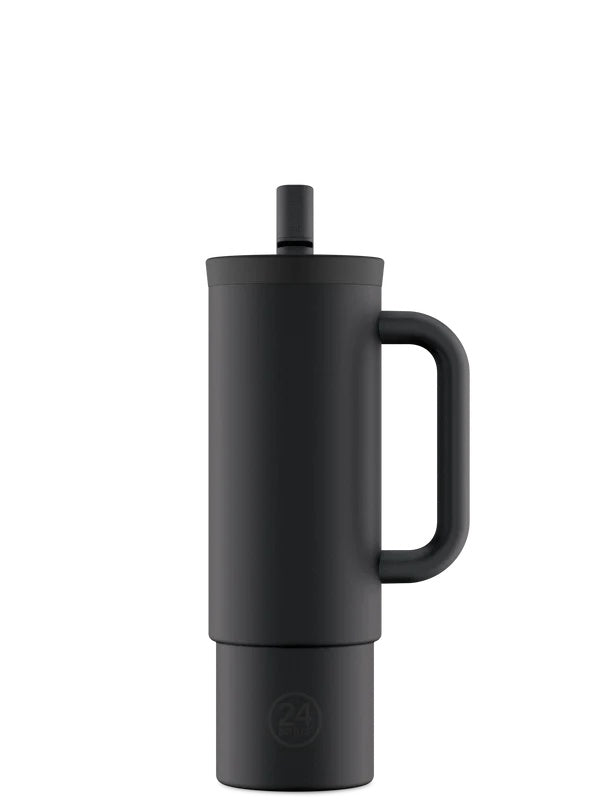 24 Bottles 800ml Straw Cup Tuxedo Black