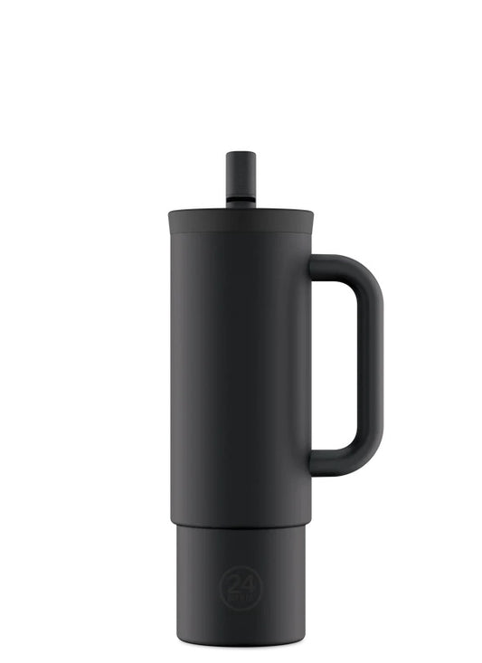 24 Bottles 800ml Straw Cup Tuxedo Black
