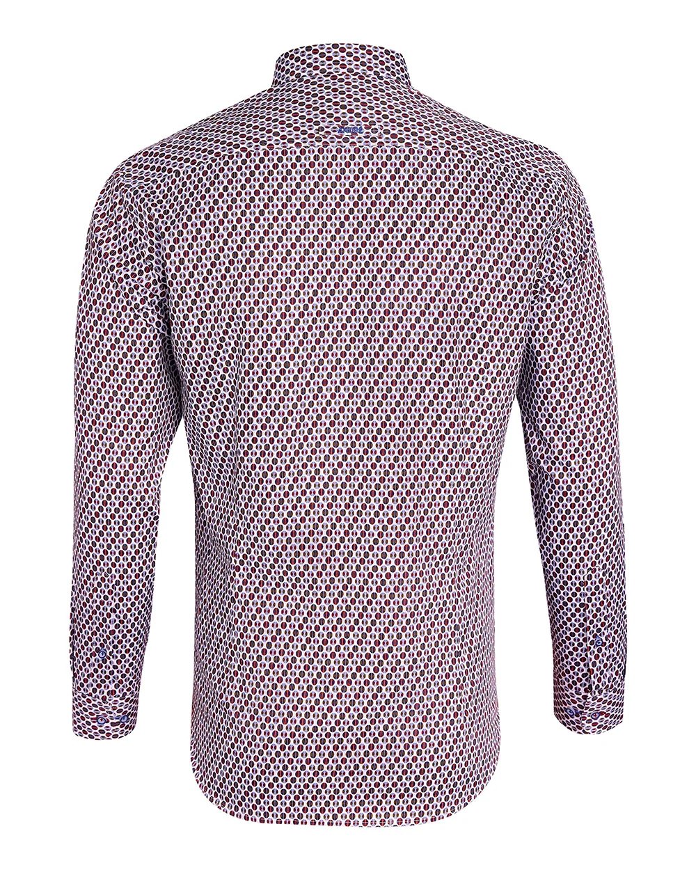 André Sexton Pattern Shirt – Burgundy