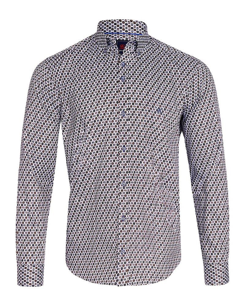 André Sexton Pattern Shirt – Tan