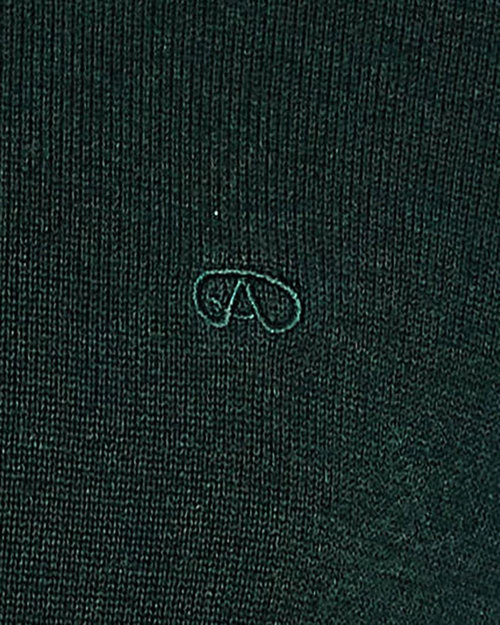 André Tory Half Zip Jumper – Forest Green