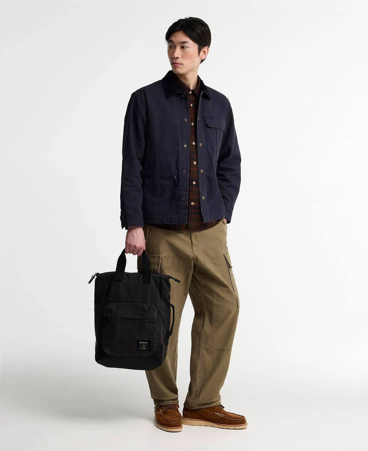 Barbour Field Tartan Wax Backpack – Dark Classic Tartan