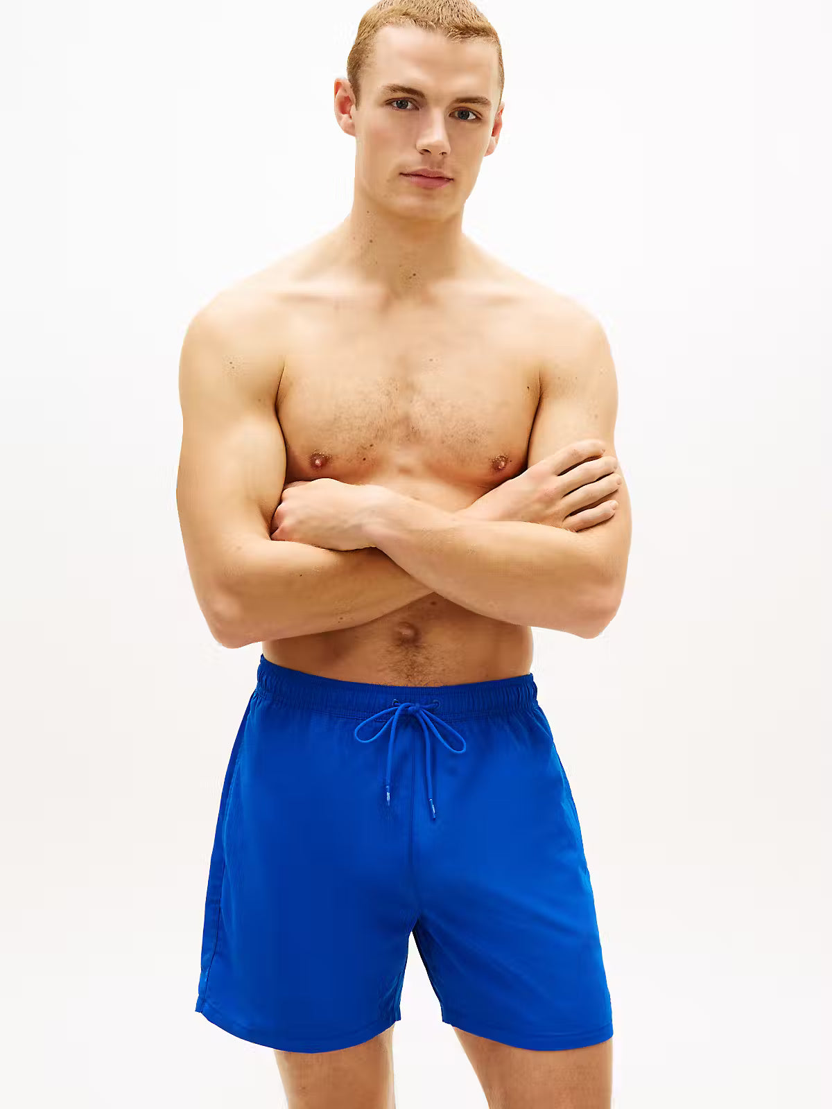 Tommy Hilfiger Flag Embroidery Mid Length Swim Shorts