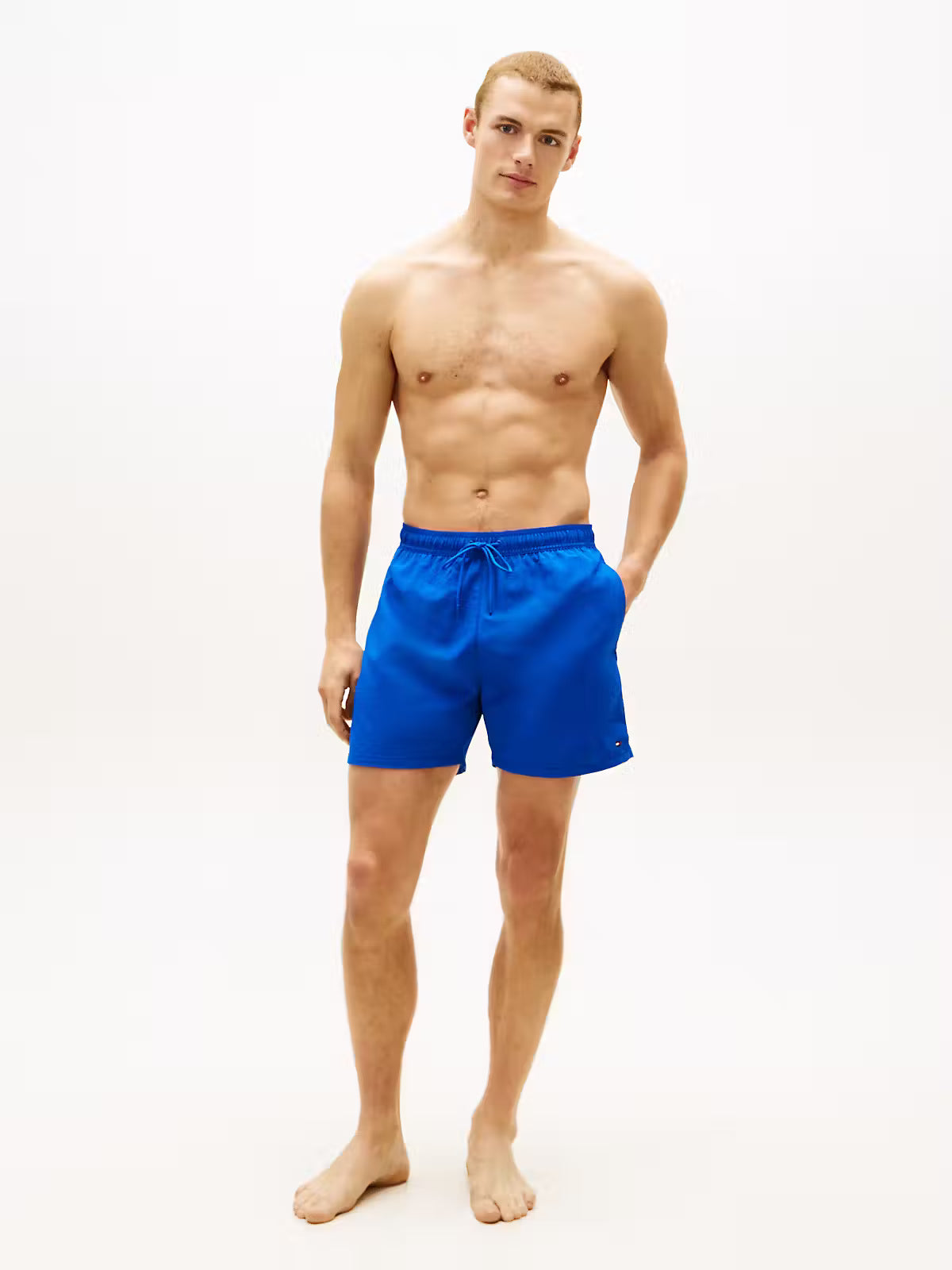 Tommy Hilfiger Flag Embroidery Mid Length Swim Shorts