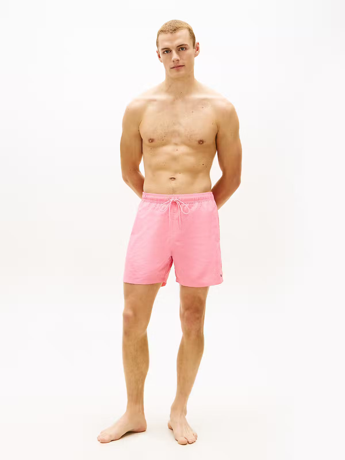 Tommy Hilfiger Flag Embroidery Mid Length Swim Shorts