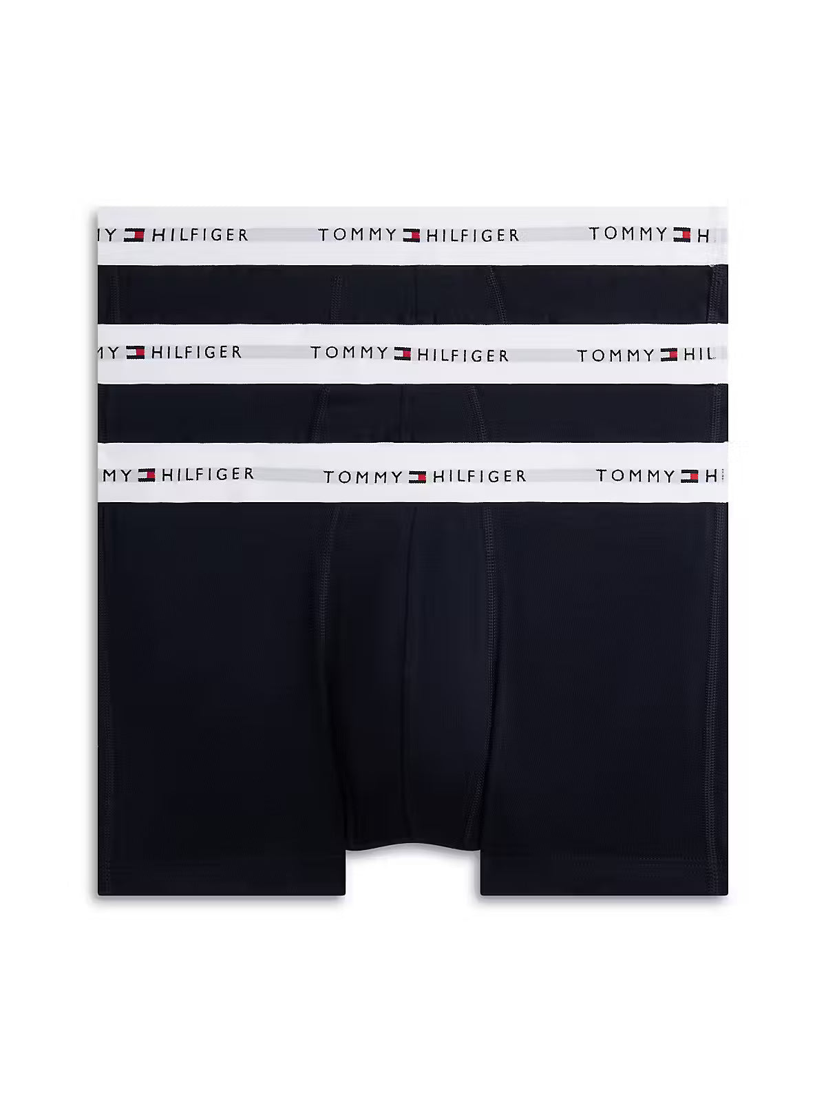 Tommy Hilfiger 3 Pack Signature Logo Cotton Stretch Trunks